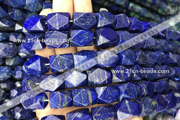 CNG7848 15.5 inches 12*16mm - 13*18mm faceted nuggets lapis lazuli beads