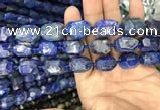 CNG7850 15.5 inches 12*16mm - 15*20mm faceted nuggets lapis lazuli beads