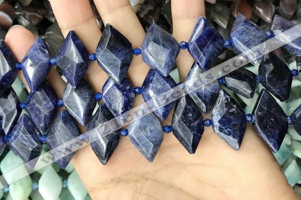 CNG7878 15.5 inches 13*20mm - 15*25mm faceted freeform sodalite beads