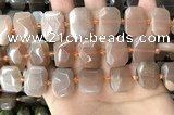 CNG7884 13*18mm - 15*25mm faceted freeform moonstone beads