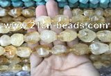 CNG7900 15.5 inches 12*16mm - 15*25mm faceted nuggets citrine beads