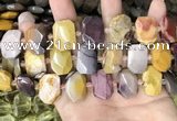 CNG7920 15.5 inches 13*18mm - 15*25mm faceted freeform mookaite beads