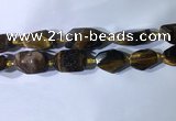 CNG7963 15.5 inches 15*25mm - 20*40mm nuggets yellow tiger eye beads