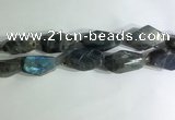 CNG7964 15.5 inches 15*25mm - 20*40mm nuggets labradorite beads