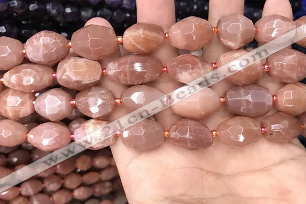 CNG7992 15.5 inches 12*16mm - 15*20mm faceted nuggets moonstone beads