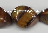 CNG80 15.5 inches 10*15mm - 25*35mm nuggets yellow tiger eye beads