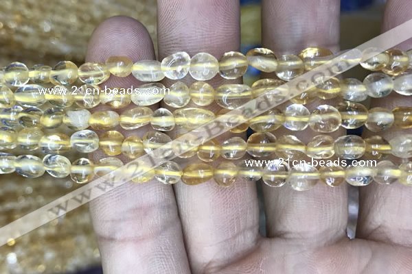 CNG8007 15.5 inches 5*7mm nuggets citrine beads wholesale