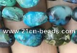 CNG8018 15.5 inches 6*8mm nuggets chrysocolla gemstone beads