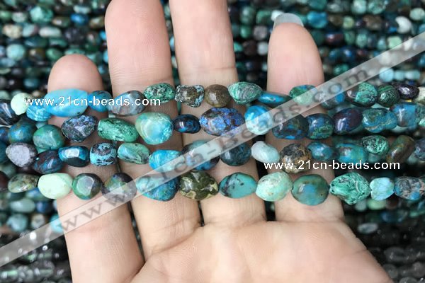 CNG8018 15.5 inches 6*8mm nuggets chrysocolla gemstone beads