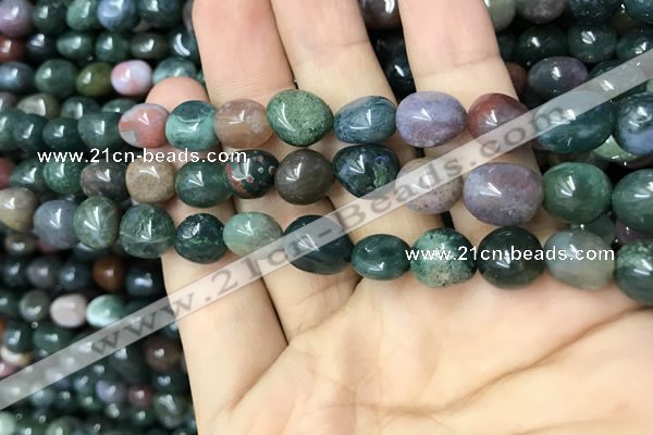 CNG8040 15.5 inches 8*10mm nuggets Indian agate beads wholesale