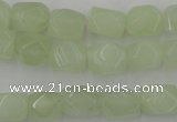 CNG806 15.5 inches 8*12mm faceted nuggets New jade beads