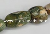 CNG81 15.5 inches 10*20mm - 20*35mm nuggets rhyolite gemstone beads