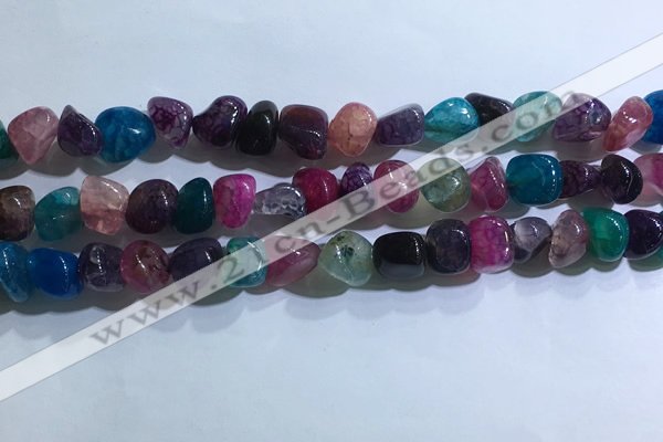 CNG8110 15.5 inches 6*8mm - 10*12mm agate gemstone chips beads