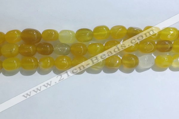 CNG8115 15.5 inches 8*12mm nuggets agate beads wholesale