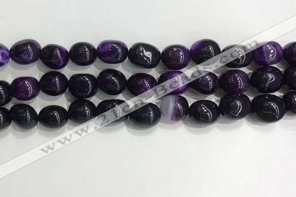 CNG8116 15.5 inches 8*12mm nuggets agate beads wholesale