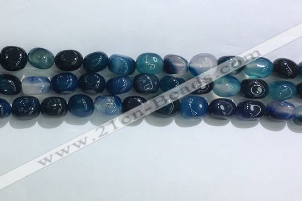 CNG8120 15.5 inches 8*12mm nuggets agate beads wholesale