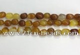 CNG8124 15.5 inches 8*12mm nuggets agate beads wholesale