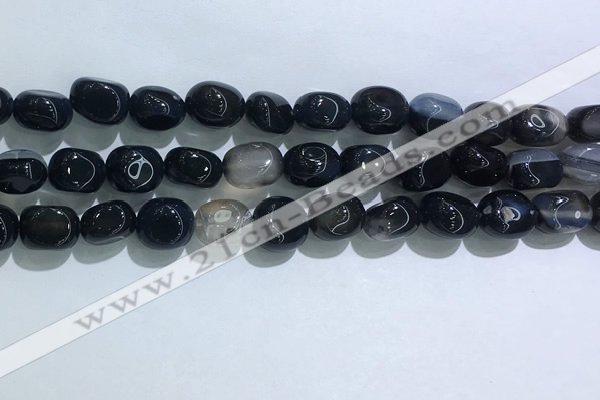 CNG8126 15.5 inches 8*12mm nuggets agate beads wholesale