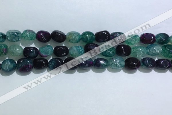 CNG8128 15.5 inches 8*12mm nuggets agate beads wholesale