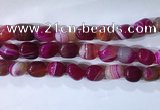 CNG8133 15.5 inches 8*12mm nuggets striped agate beads wholesale