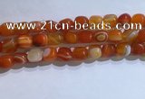 CNG8134 15.5 inches 8*12mm nuggets striped agate beads wholesale