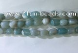 CNG8136 15.5 inches 8*12mm nuggets striped agate beads wholesale