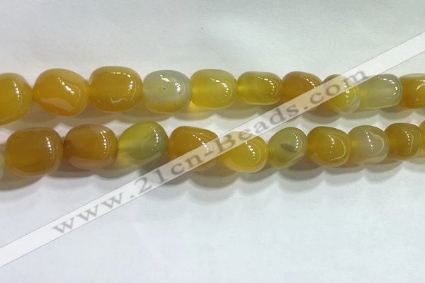 CNG8150 15.5 inches 10*14mm nuggets agate beads wholesale