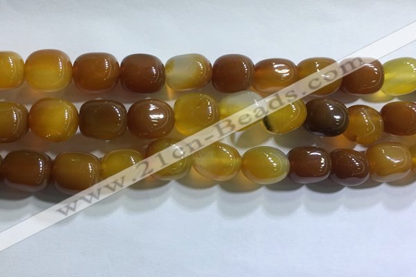 CNG8151 15.5 inches 10*14mm nuggets agate beads wholesale