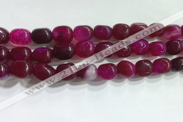 CNG8153 15.5 inches 10*14mm nuggets agate beads wholesale