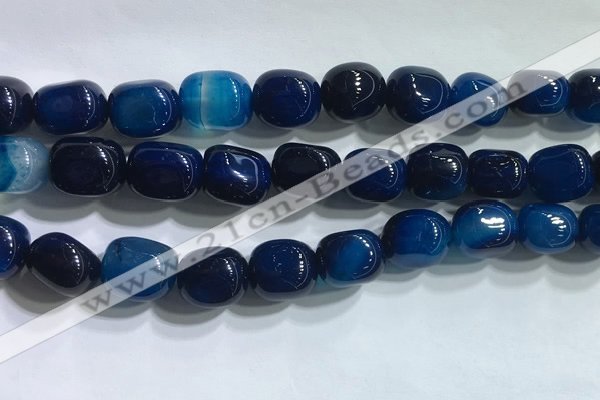 CNG8156 15.5 inches 10*14mm nuggets agate beads wholesale