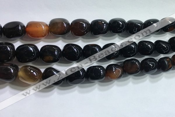 CNG8160 15.5 inches 10*14mm nuggets agate beads wholesale