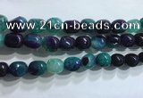 CNG8162 15.5 inches 10*14mm nuggets agate beads wholesale