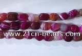 CNG8187 15.5 inches 10*14mm nuggets striped agate beads wholesale
