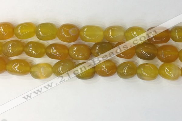 CNG8205 15.5 inches 12*16mm nuggets agate beads wholesale