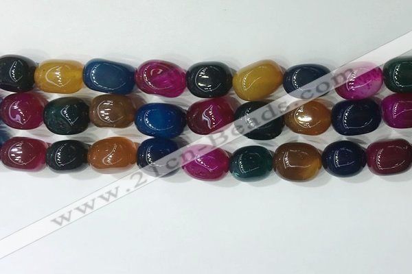 CNG8221 15.5 inches 12*16mm nuggets agate beads wholesale