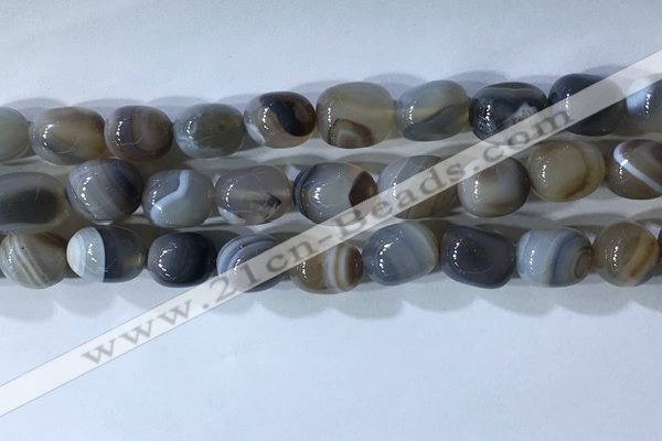 CNG8237 15.5 inches 12*16mm nuggets striped agate beads wholesale