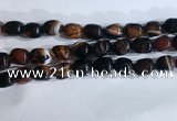 CNG8239 15.5 inches 12*16mm nuggets striped agate beads wholesale