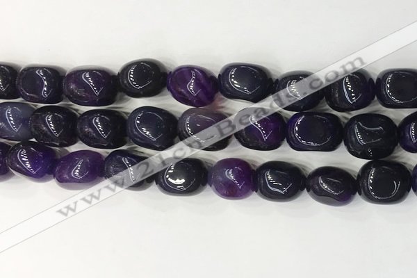 CNG8247 15.5 inches 13*18mm nuggets agate beads wholesale