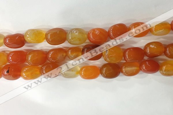 CNG8249 15.5 inches 13*18mm nuggets agate beads wholesale