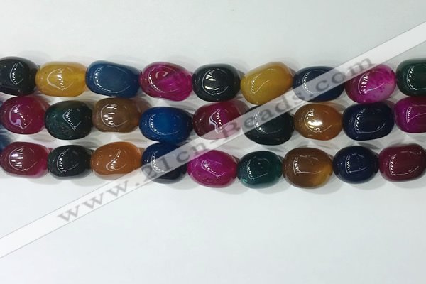 CNG8262 15.5 inches 13*18mm nuggets agate beads wholesale