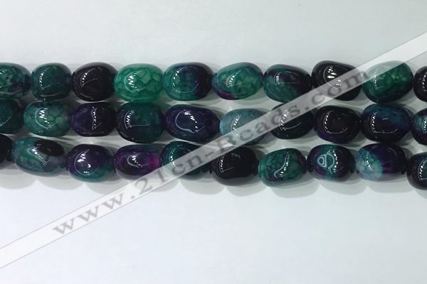 CNG8263 15.5 inches 13*18mm nuggets agate beads wholesale