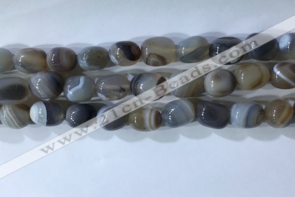 CNG8277 15.5 inches 13*18mm nuggets striped agate beads wholesale