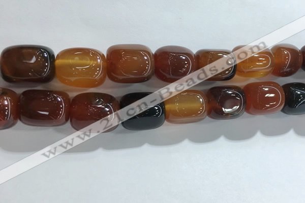 CNG8296 15.5 inches 15*20mm nuggets agate beads wholesale