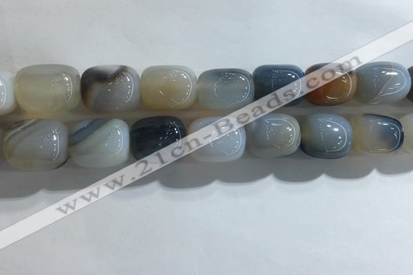 CNG8301 15.5 inches 15*20mm nuggets agate beads wholesale