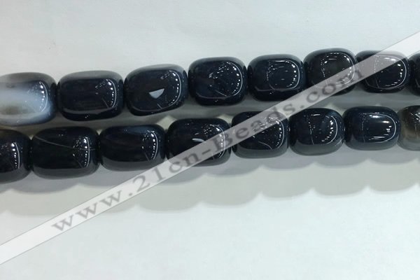 CNG8302 15.5 inches 15*20mm nuggets agate beads wholesale