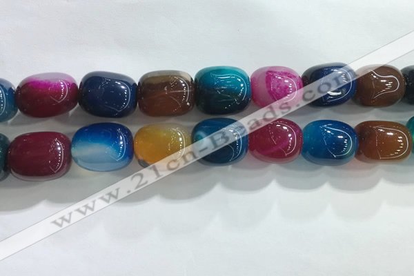 CNG8303 15.5 inches 15*20mm nuggets agate beads wholesale