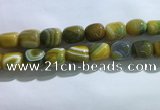 CNG8312 15.5 inches 15*20mm nuggets striped agate beads wholesale