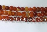 CNG8347 15.5 inches 10*12mm nuggets striped agate beads wholesale