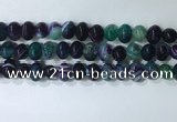 CNG8354 15.5 inches 10*12mm nuggets striped agate beads wholesale