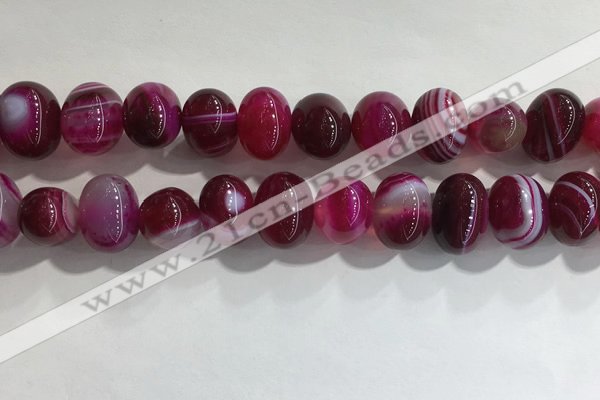 CNG8383 15.5 inches 12*16mm nuggets striped agate beads wholesale